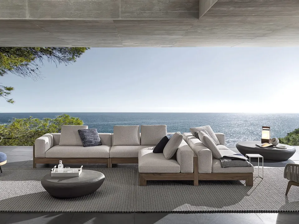 Minotti Alison outdoor furniture, catalog photograph 1