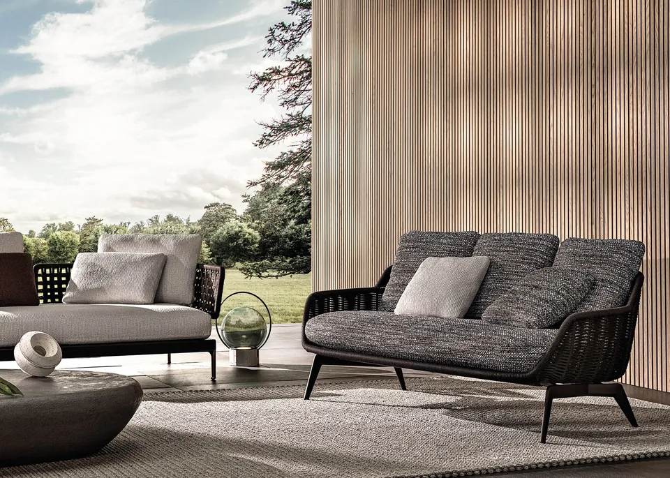Minotti Belt Cord outdoor furniture, catalog photograph 1