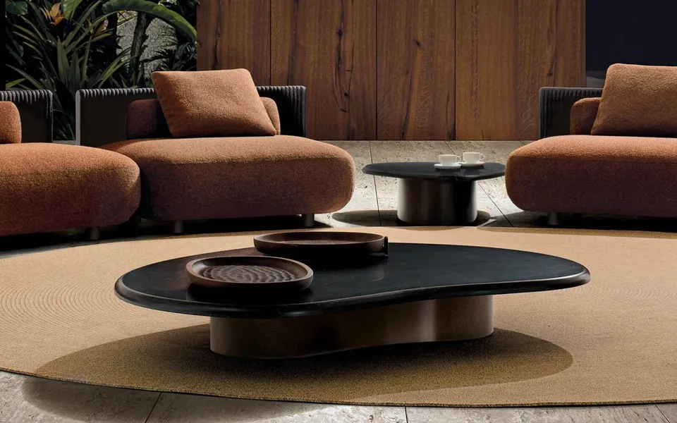 Minotti Bézier cord armchair, catalog photograph