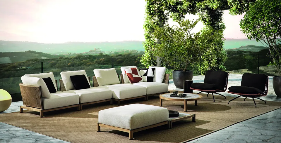 Minotti Daylight outdoor furniture, catalog photograph 2
