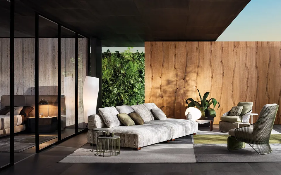 Minotti Florida outdoor furniture, catalog photograph 1