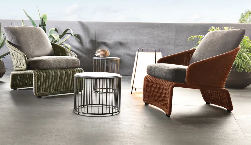 Minotti Halley outdoor furniture, catalog photograph 1