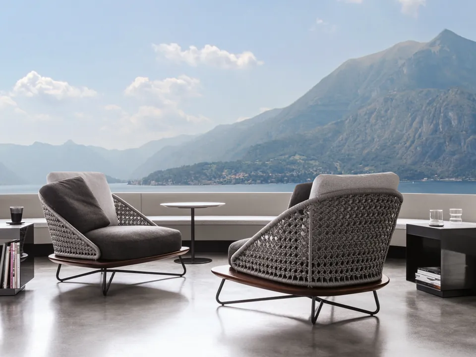 Minotti Rivera outdoor furniture, catalog photograph 2