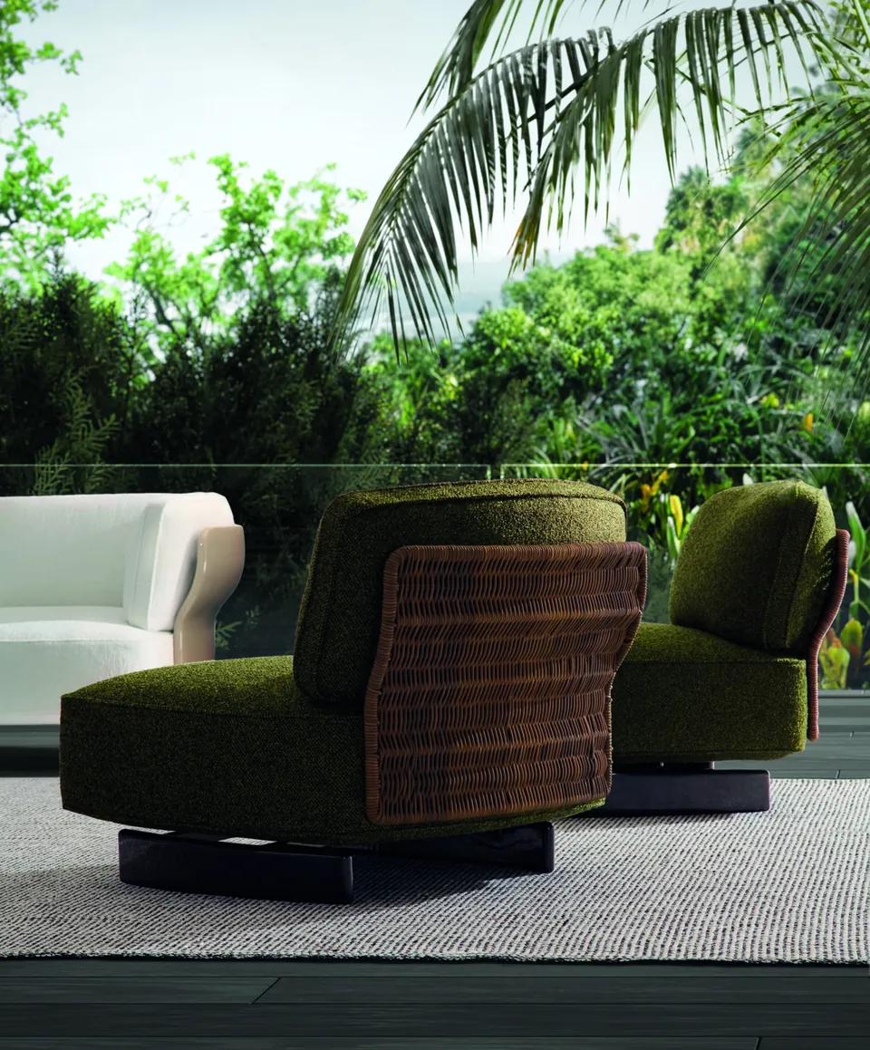 Minotti Saki outdoor furniture, catalog photograph 2